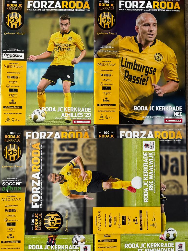 Programma’s Roda JC 2014-2015, Verzenden, Zo goed als nieuw, Roda JC, Boek of Tijdschrift