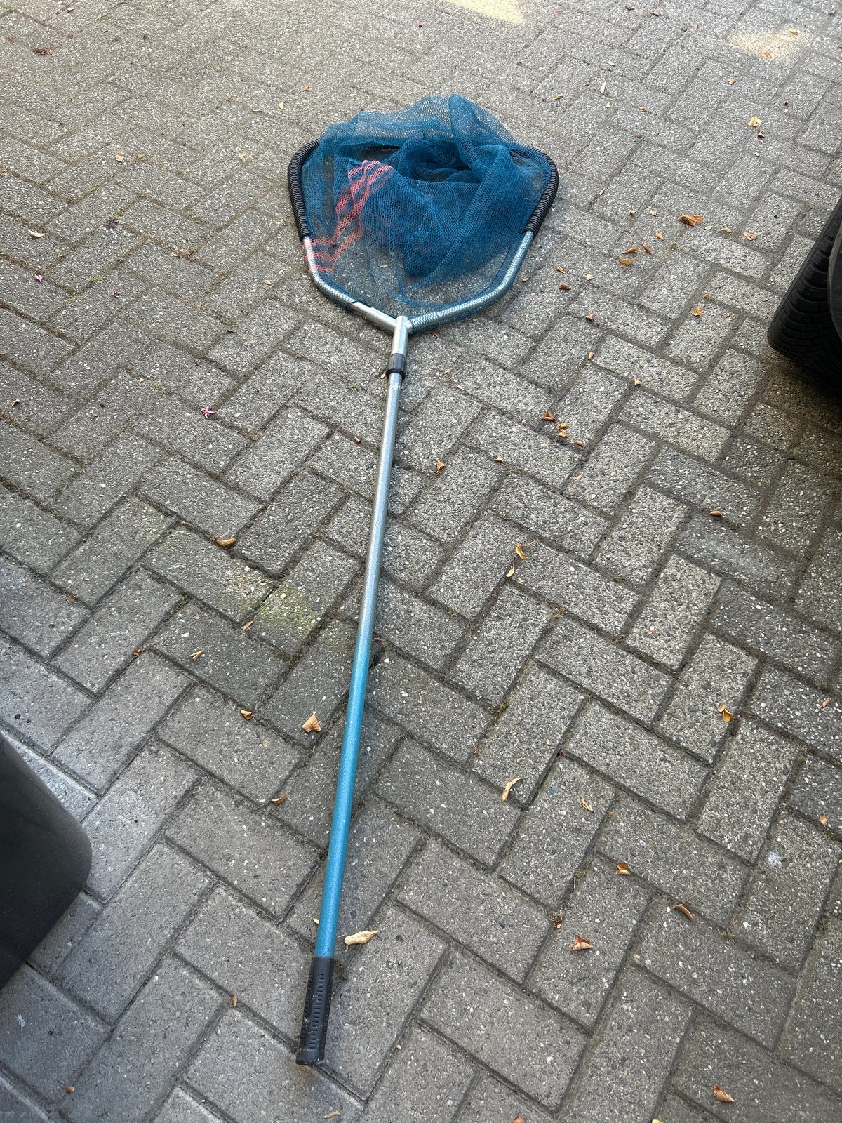 Groot karpernet met uitschuifbare steel, Ophalen, Gebruikt, Net of Fuik