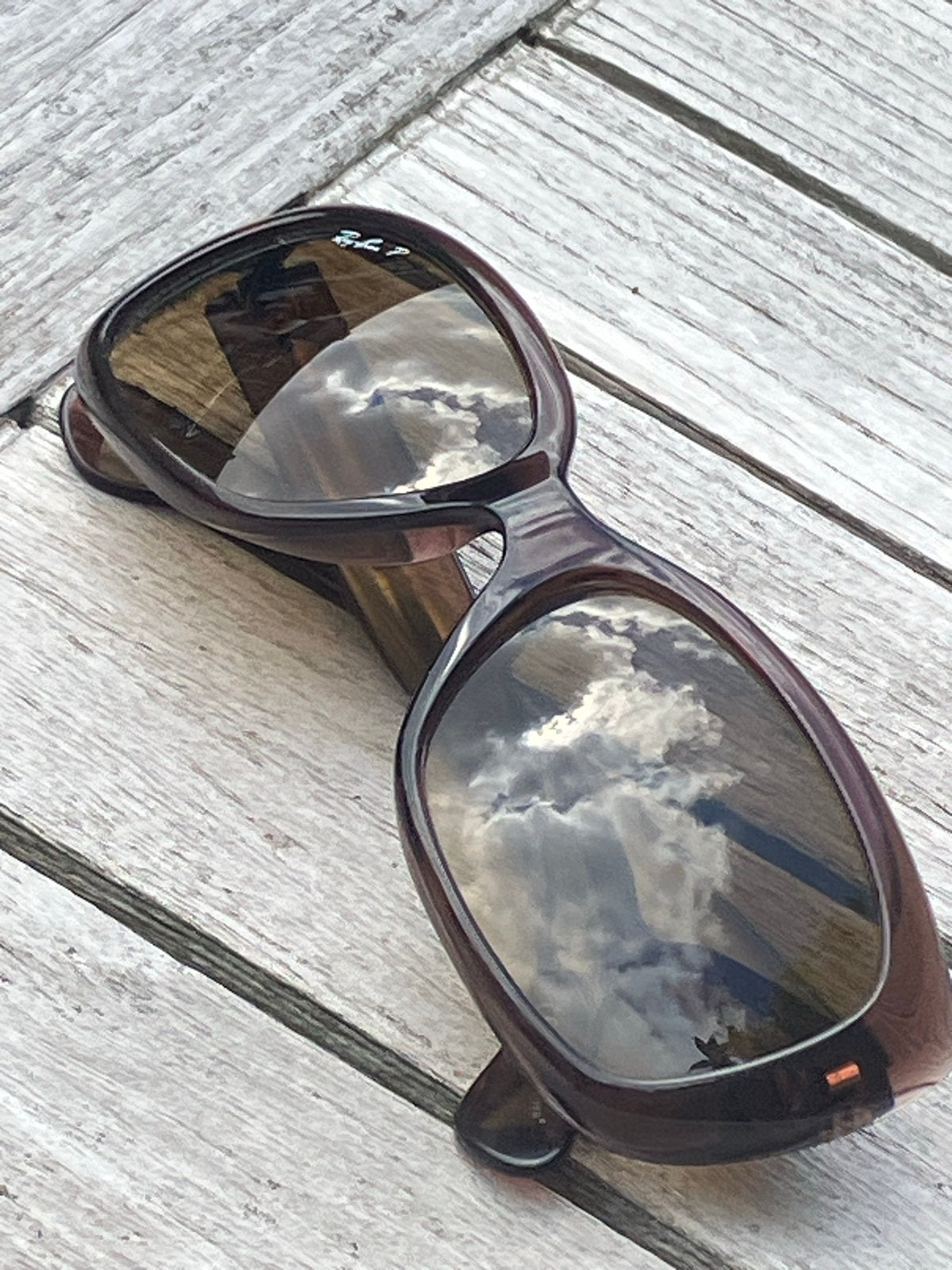 Ray-Ban Jacky Ohh Gepolariseerde zonnebril, Gradiënt Glazen, Zonnebril, Bruin, Ophalen of Verzenden, Zo goed als nieuw