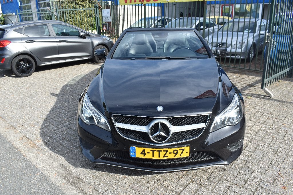 Mercedes-Benz E-Klasse E200 Cabrio A7 2014 Zwart, Auto's, Achterwielaandrijving, 1800 kg, 4 cilinders, Cabriolet