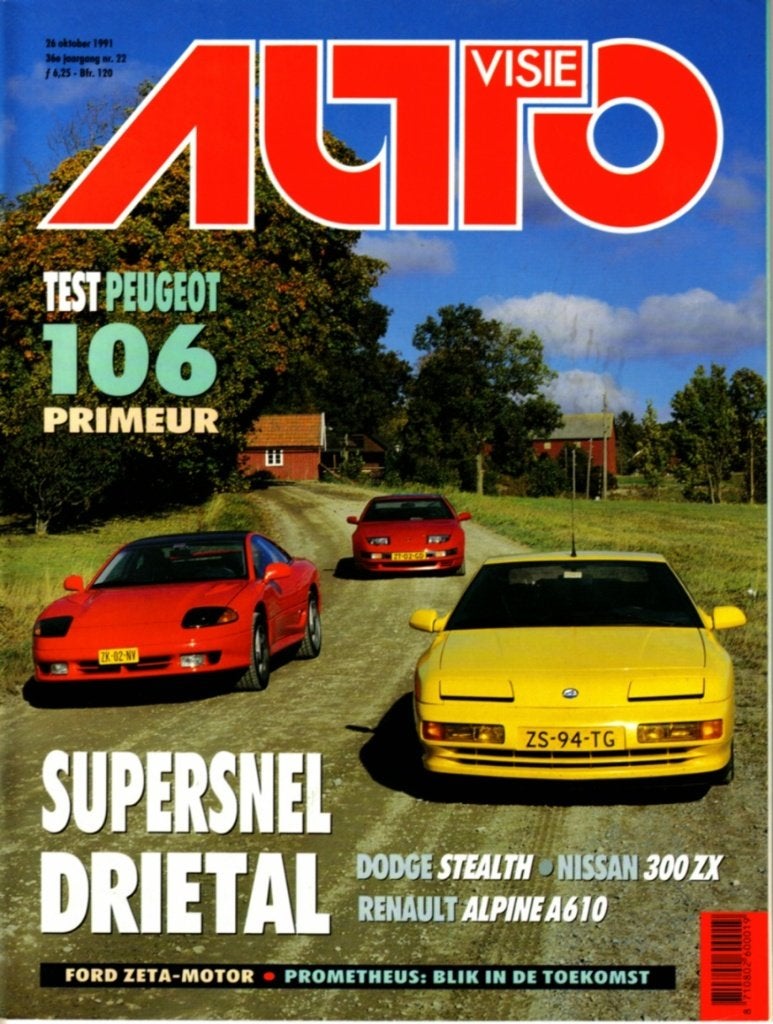 Autovisie Triotest Dodge Stealth,Nissan 300ZX,Renault Alpine, Ophalen of Verzenden, Gelezen, Renault