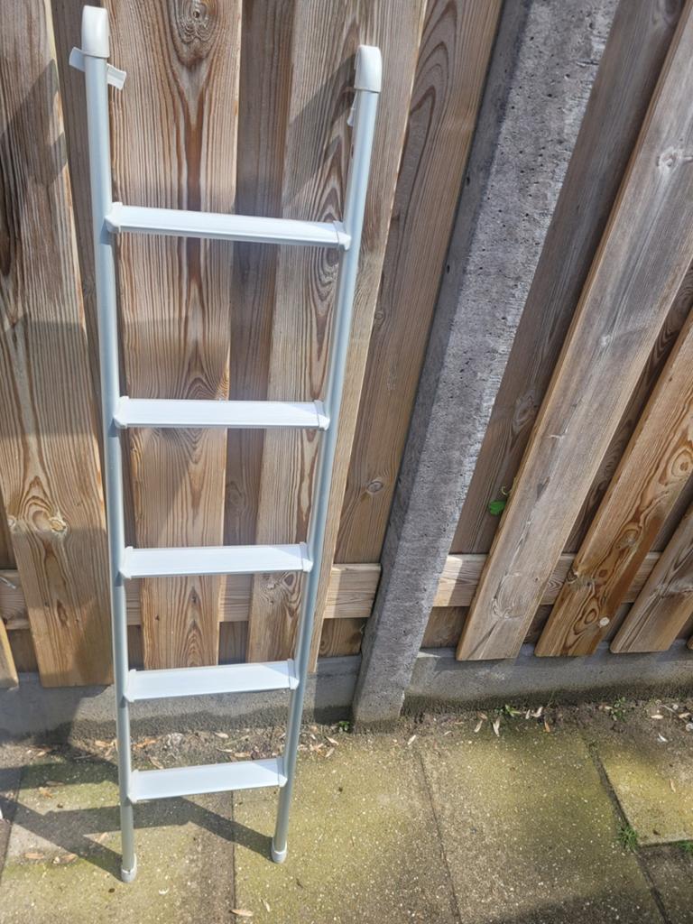 Aluminium Ladder voor Verhoogd Bed Camper/Caravan 135x30cm, Ophalen of Verzenden, Gebruikt