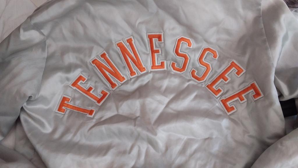Vintage jaren 80 jas XL USA Tennessee Volunteers bomberjack, Ophalen of Verzenden, Zo goed als nieuw, Maat 56/58 (XL)