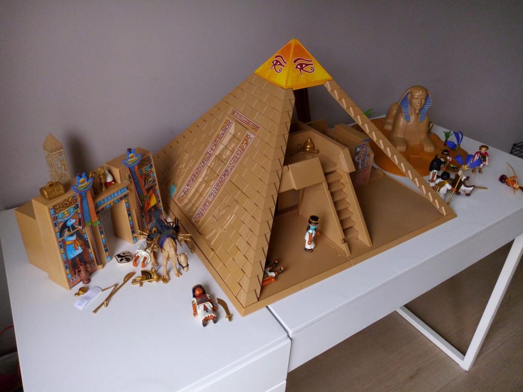 Playmobil Egyptische Piramide & Sfinx 4 Sets, Kinderen en Baby's, Speelgoed | Playmobil, Ophalen of Verzenden, Gebruikt, Complete set