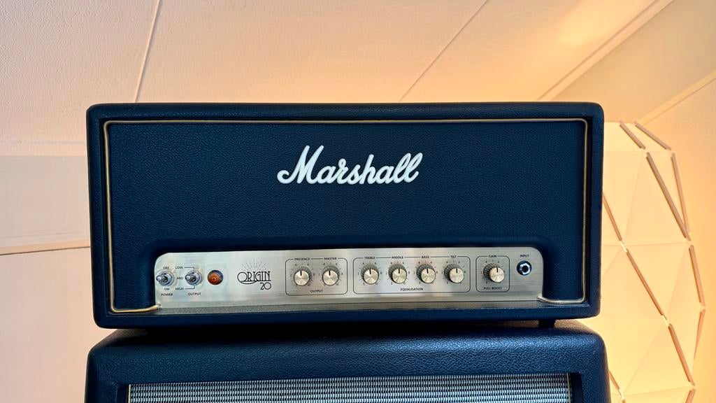 Marshall Origin 20 Head, Muziek en Instrumenten, Ophalen, Zo goed als nieuw, Gitaar, Minder dan 50 watt