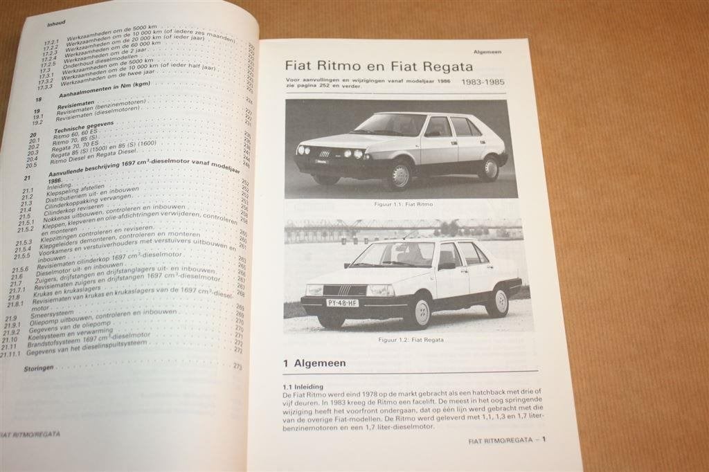 Vraagbaak Fiat Ritmo/Regata - Modellen 1983-1988 - Olving, Ophalen of Verzenden