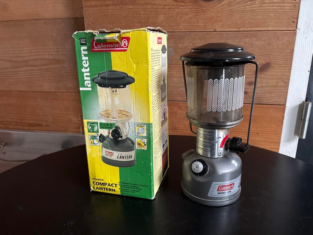 Coleman Compact Lantaarn Model 226 - Benzine, Ophalen of Verzenden, Gebruikt, Accu