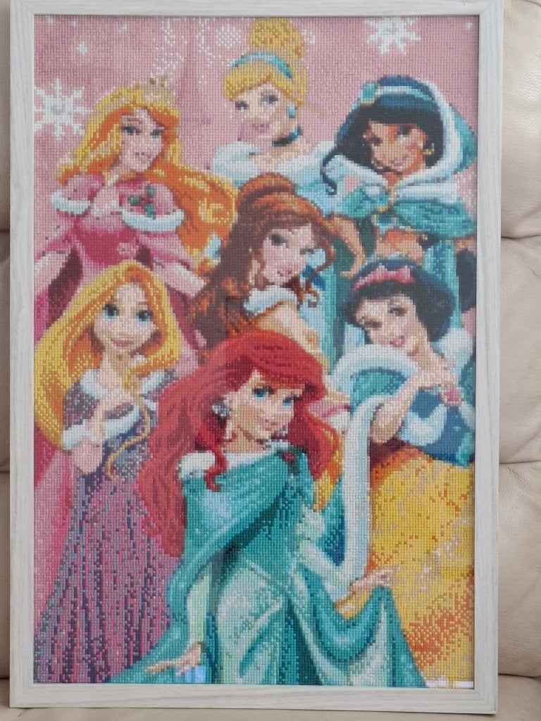 Prachtig Disney-prinsessen schilderij–Perfect vd kinderkamer, Antiek en Kunst, Kunst | Schilderijen | Klassiek, Portret of Personen