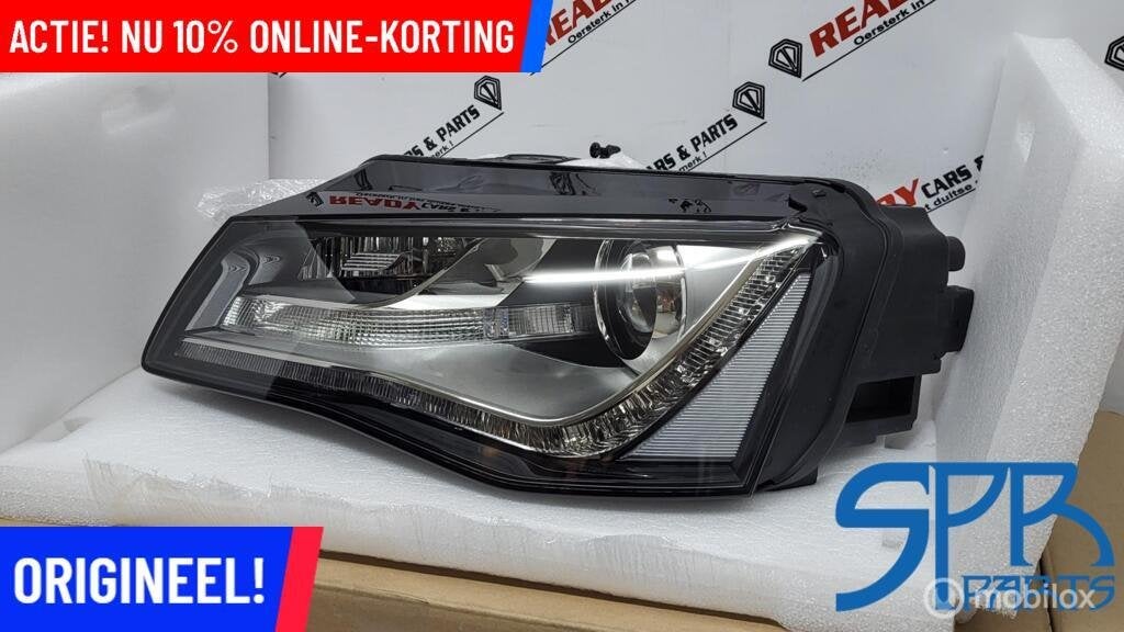 KOPLAMP LINKS XENON LED ORIGINEEL AUDI A8 D4 4H0941029AE NEW, Audi, Nieuw, Audi, Ophalen of Verzenden