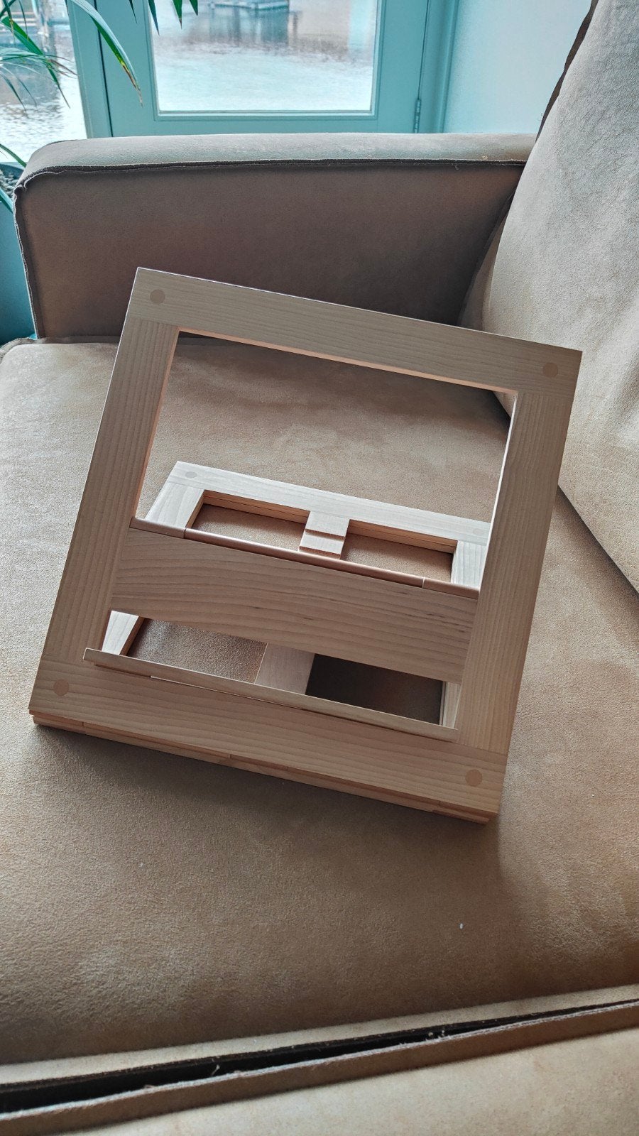lessenaar, design, Italiaans design Giorgetti Leggio, Hout, Gemerkt, Object, Ophalen of Verzenden