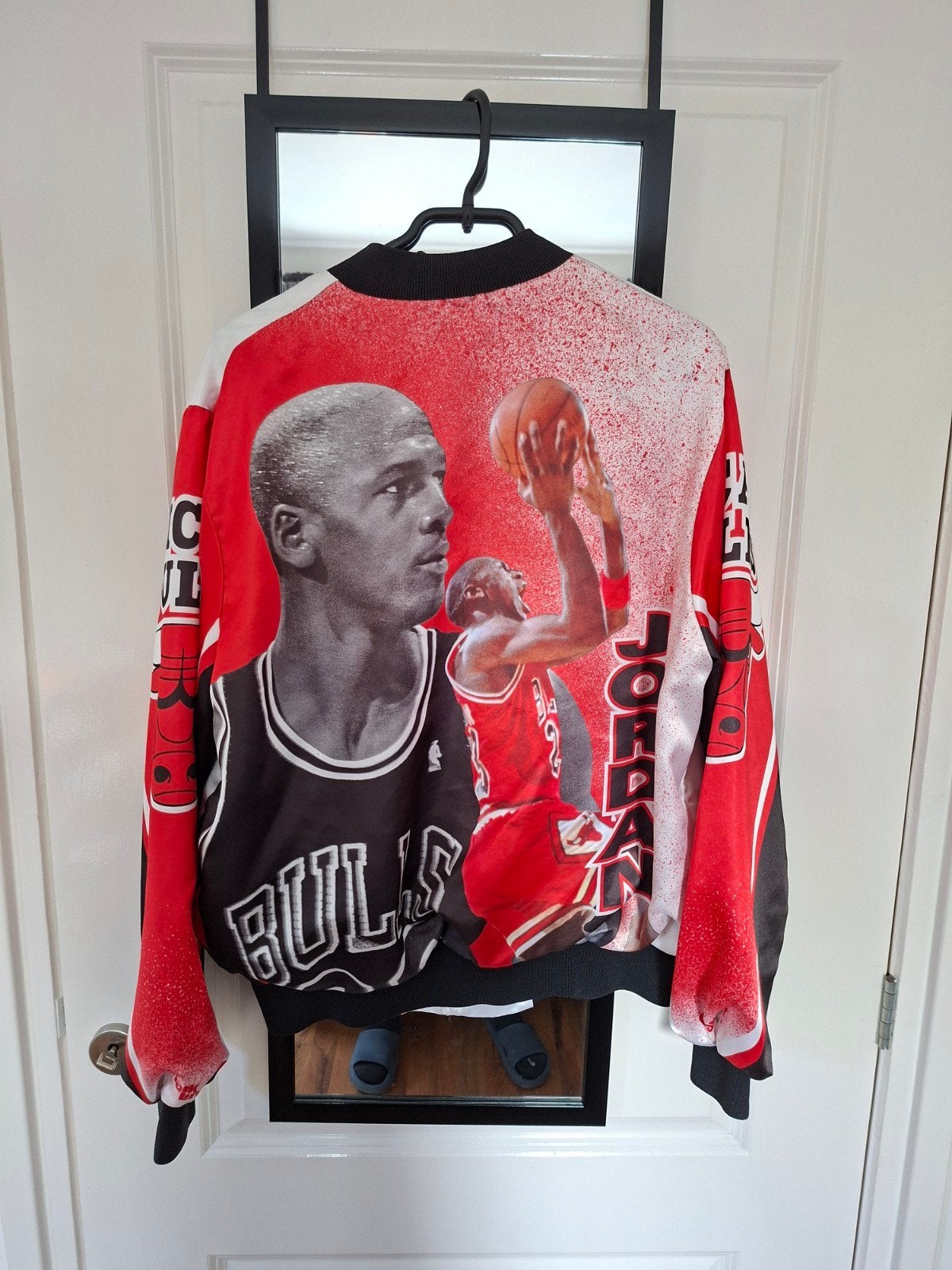 Vintage Chalk Line Michael Jordan Chicago Bulls Jas, Ophalen, Maat 52/54 (L), Meerkleurig, Chalk Line