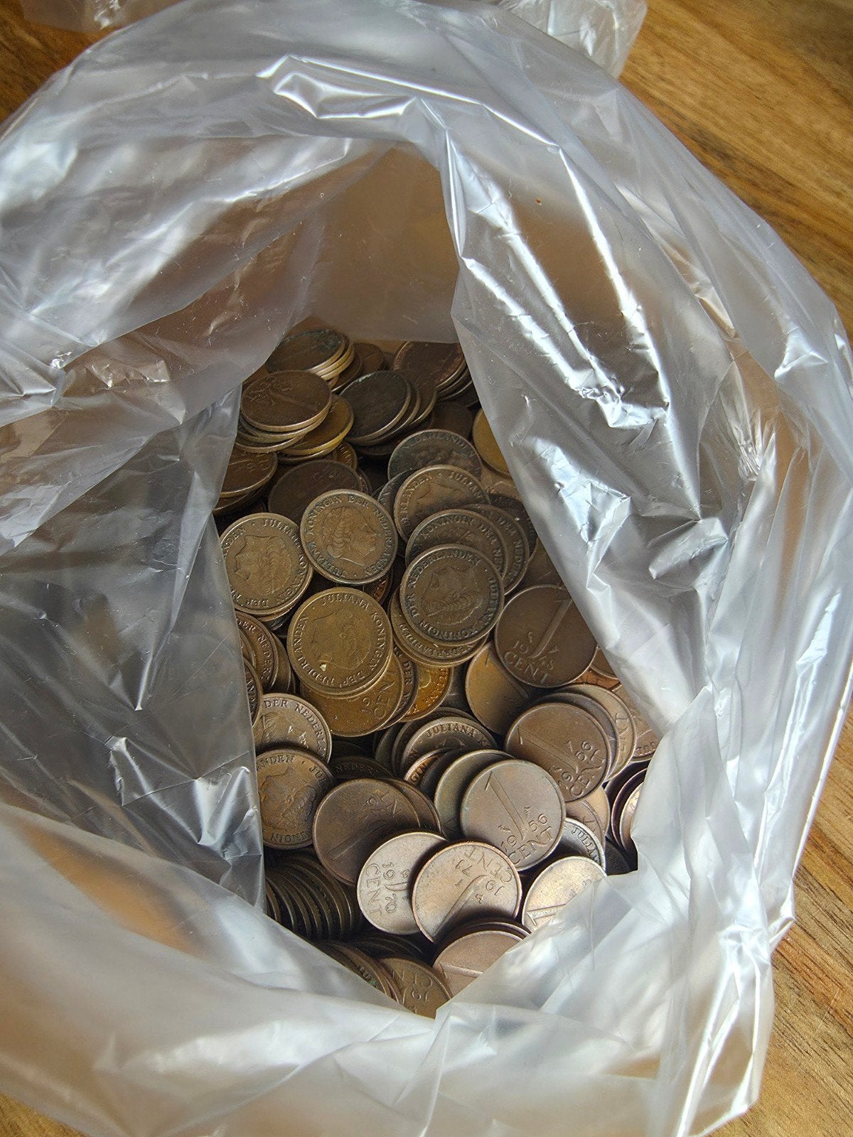 Grote partij Nederlandse guldencenten - ruim 1,1 kilo!, Ophalen of Verzenden, Koningin Wilhelmina, 1 cent, Losse munt