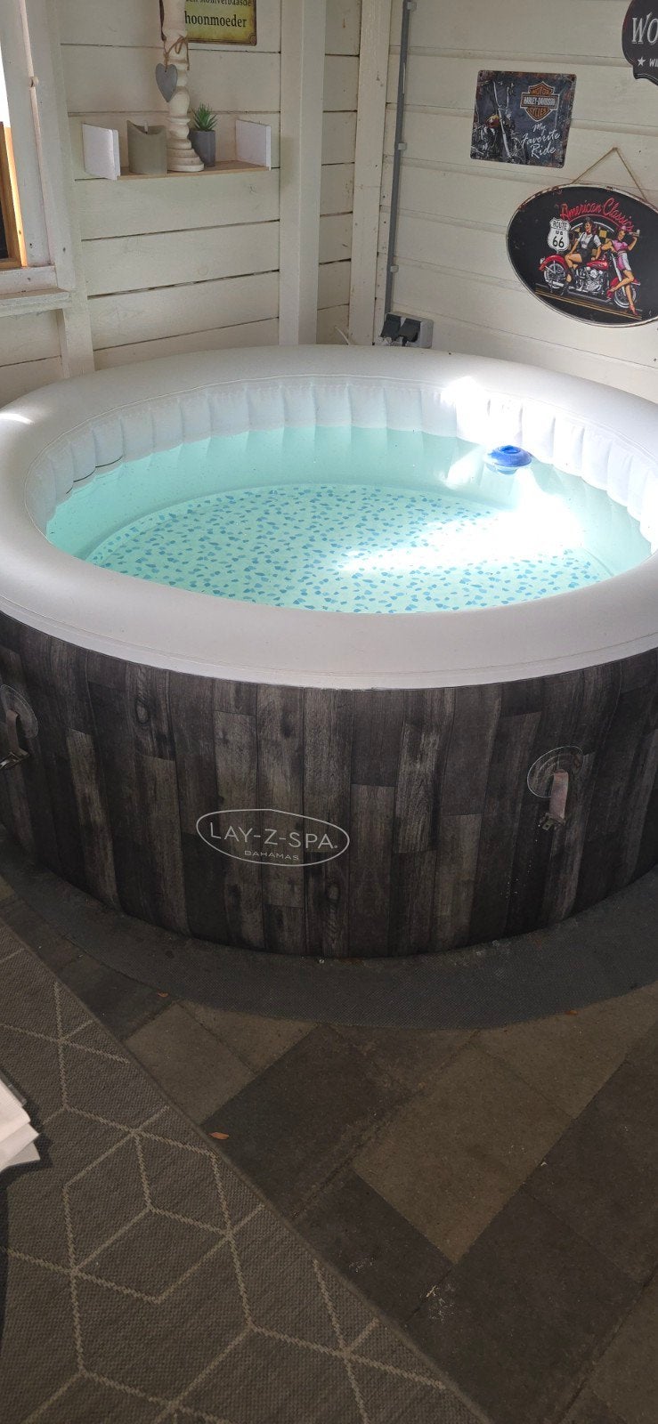 Lay-Z-Spa Opblaasbare Jacuzzi - Zo goed als nieuw, Tuin en Terras, Ophalen, Zo goed als nieuw, Filter, Opblaasbaar