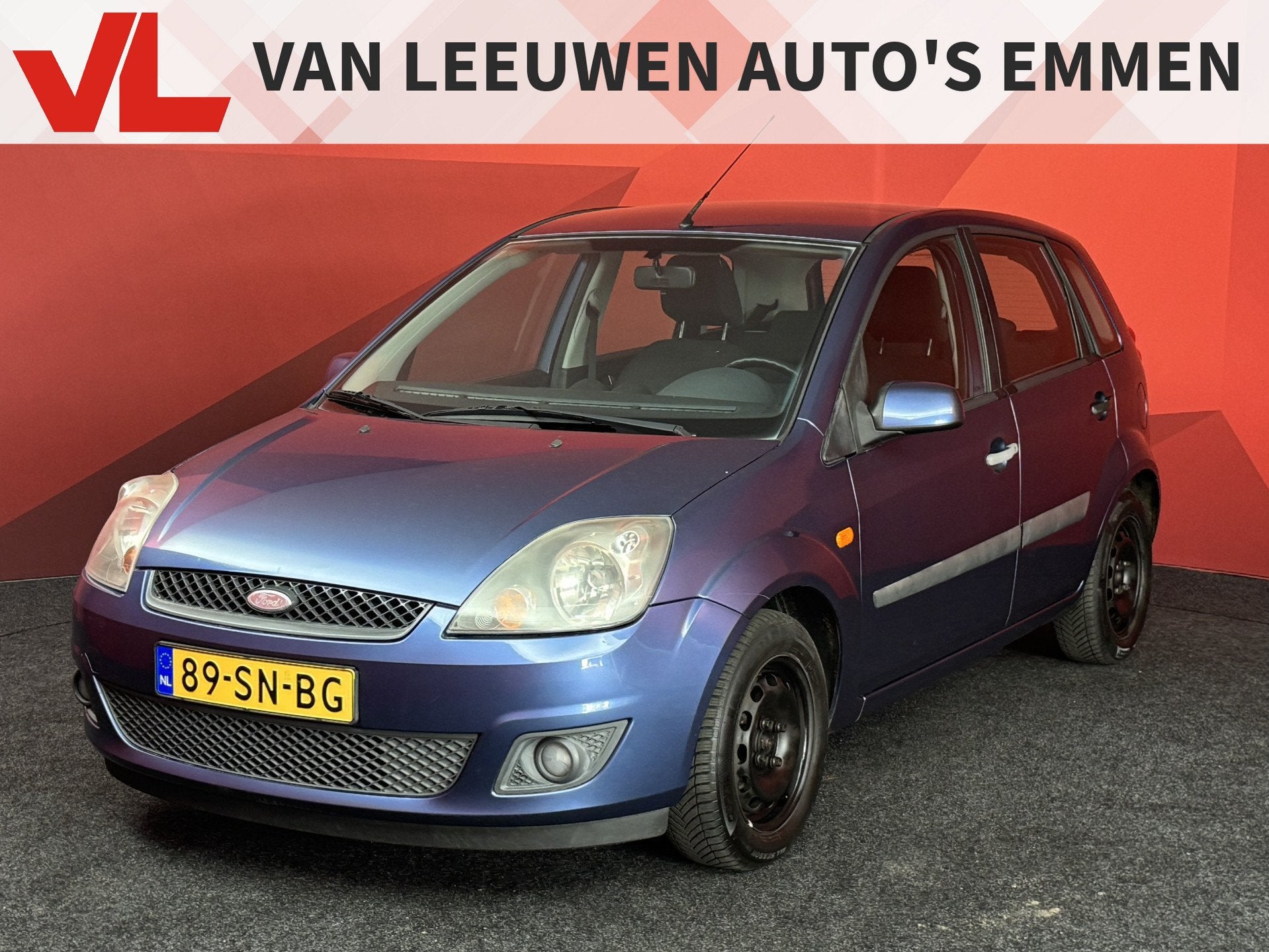 Ford Fiesta 1.6-16V Futura | Airco | Radio CD | APK 02-04-20, Voorwielaandrijving, 1596 cc, Zwart, 4 cilinders