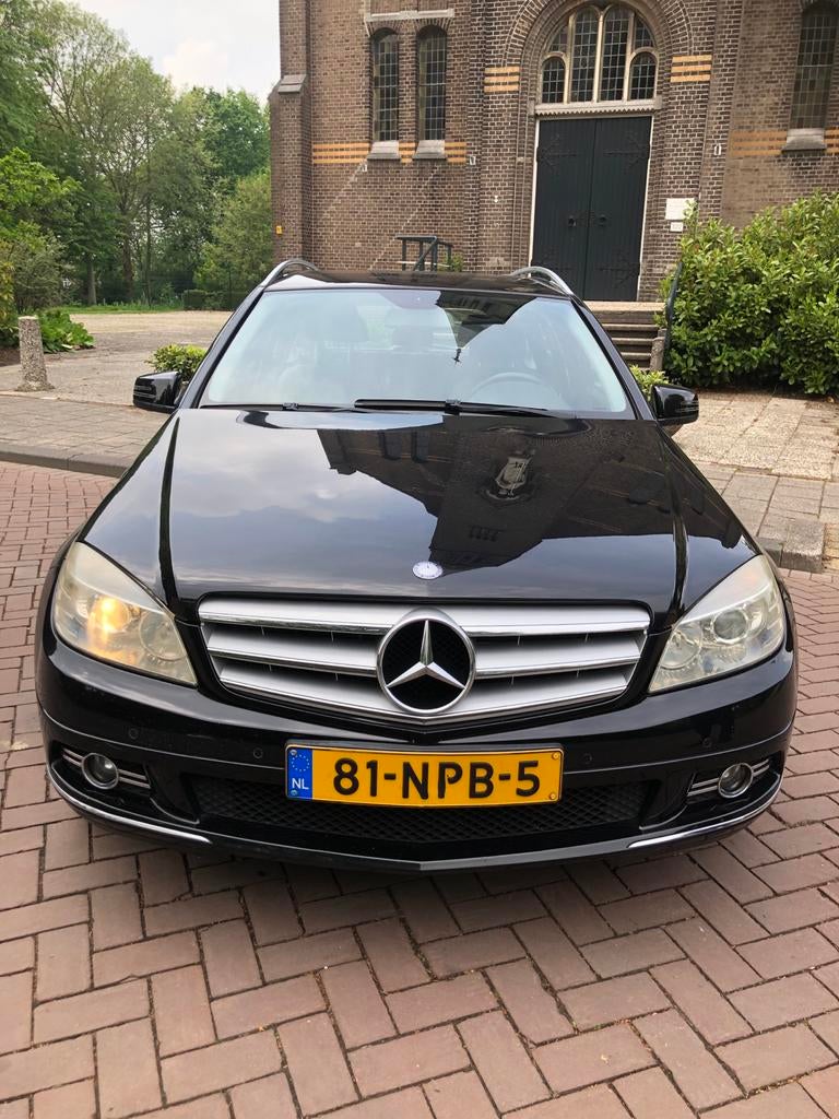 Mercedes-Benz C-Klasse 1.8 C180 CGI Estate AUT 2010 Zwart, Auto's, Mercedes-Benz, Achterwielaandrijving, 1800 kg, 1796 cc, Zwart