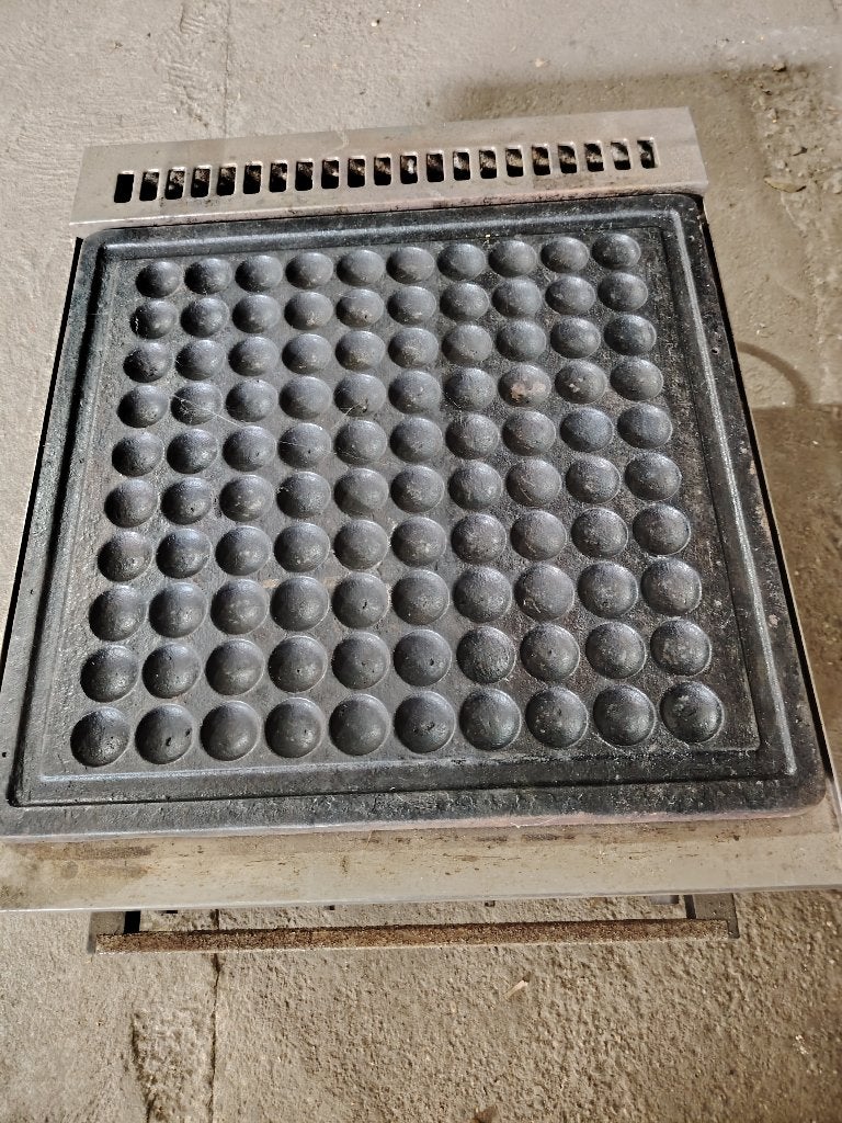 poffertjesplaat voor 100 poffertjes, Antiaanbaklaag, Ophalen, Gebruikt, Overige typen