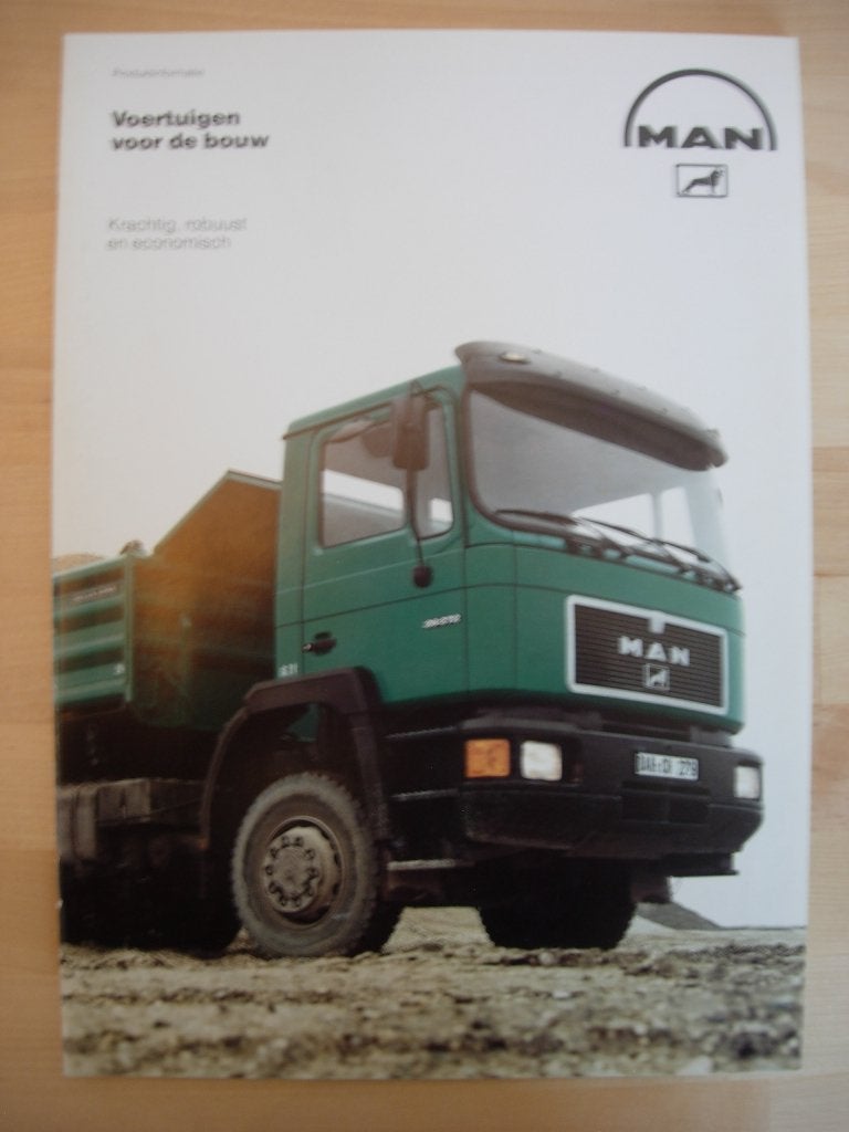 MAN Diesel G90 M90 F90 Torpedo Bouwvoertuigen Brochure 1990, MAN Diesel, Ophalen of Verzenden, Zo goed als nieuw, Overige merken