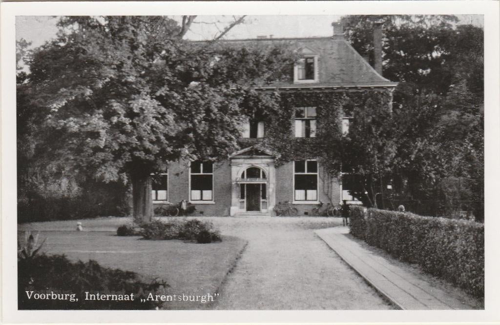 VOORBURG Internaat Arentsburgh, Verzenden, 1940 tot 1960, Ongelopen, Zuid-Holland