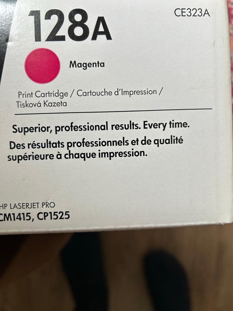 HP 128A Magenta Toner Cartridge CE323A (4  stuks  aanwezig), Ophalen, Nieuw, Toner