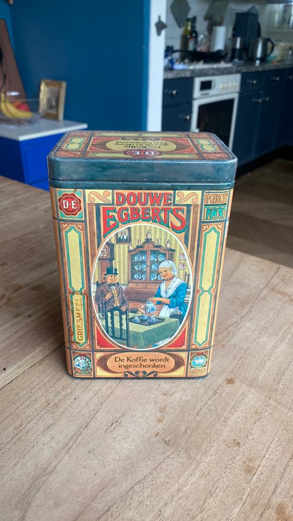 Koffieblik Douwe Egberts, Verzamelen, Blikken, Ophalen, Koffie, Douwe Egberts