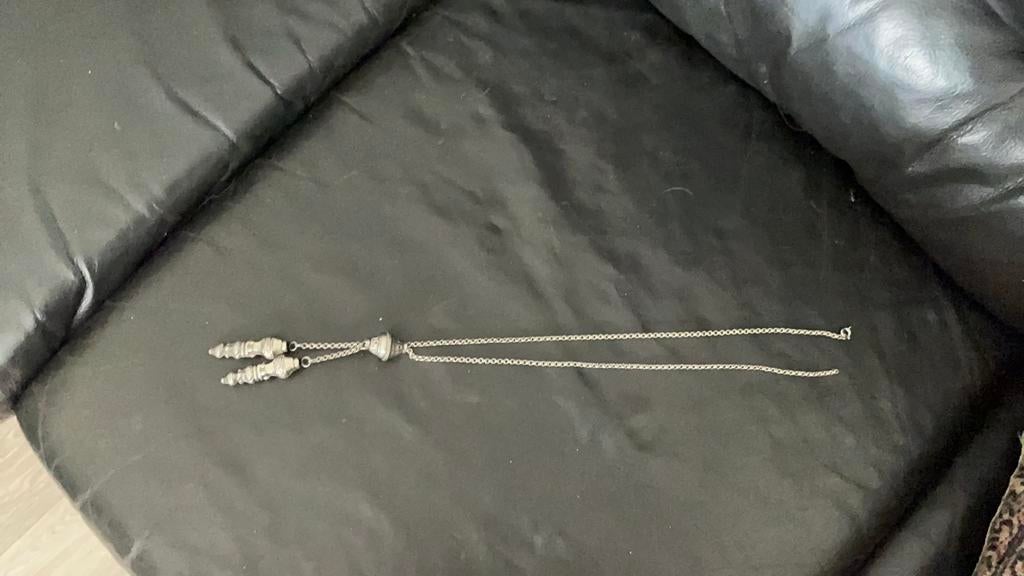 Yasa ron ketting met breinaald doppen, Ophalen of Verzenden, Zo goed als nieuw, Overige typen