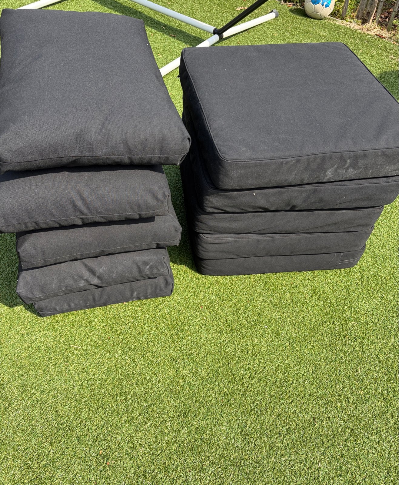 Tuinset loungebank kussens (set van 5), Ophalen, Gebruikt, Tuinset, 5 zitplaatsen
