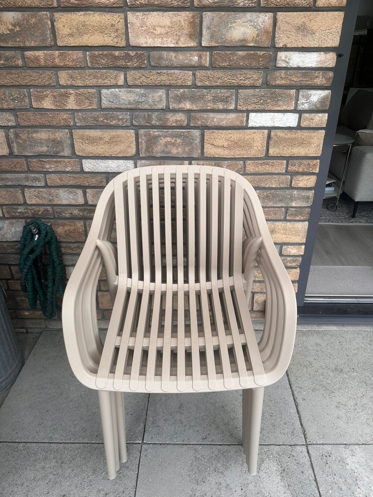 4 tuinstoelen beige wakefield outdoor NIEUW, Ophalen, Nieuw, Kunststof, Stapelbaar