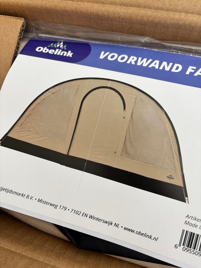 Obelink Familia 5 Voorwand voor luifel - Nieuw in doos, Ophalen of Verzenden, Nieuw