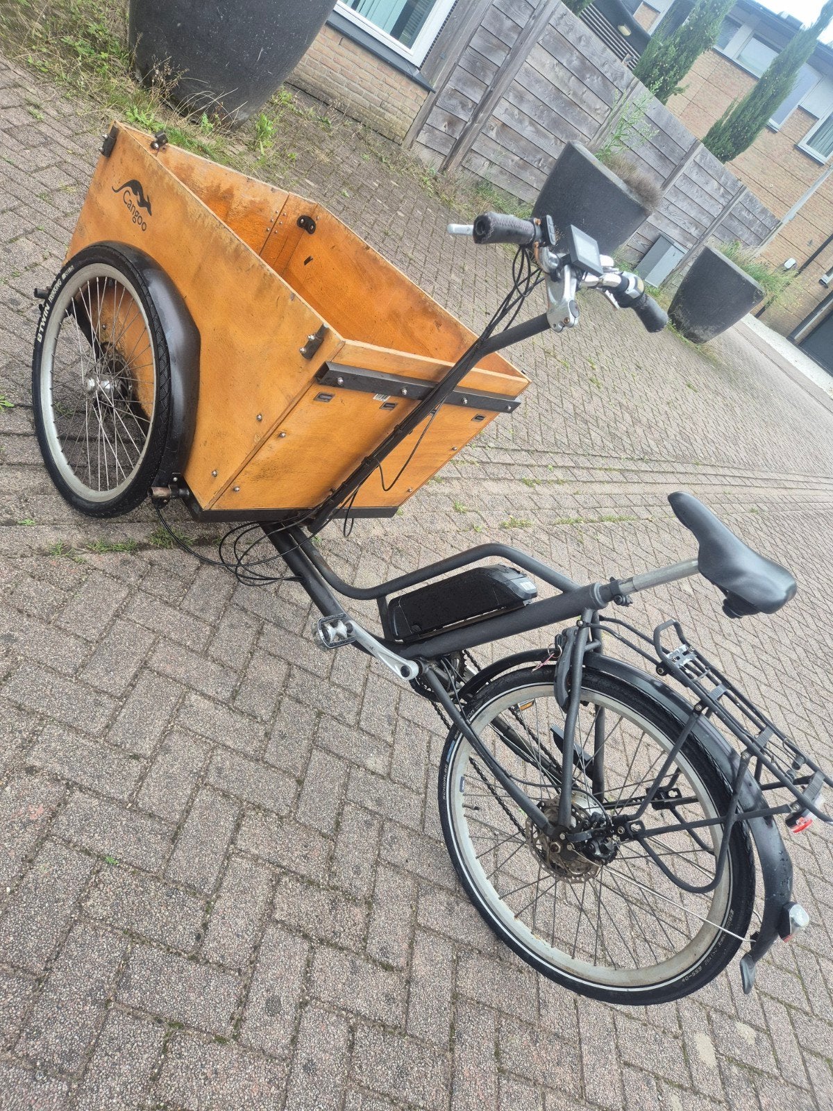 Cangoo elektrische bakfiets, Gebruikt, 2 kinderen, Elektrisch, Schijfrem