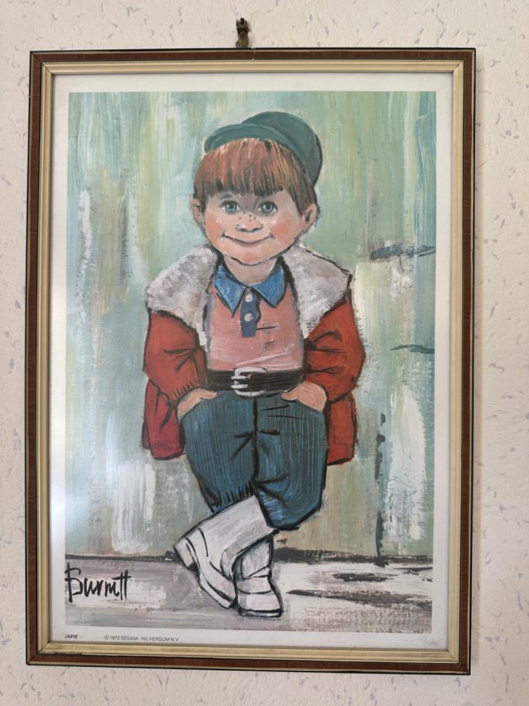Vintage Jef Wauters prints: 'Japie' en 'De Sjaal', Ophalen of Verzenden