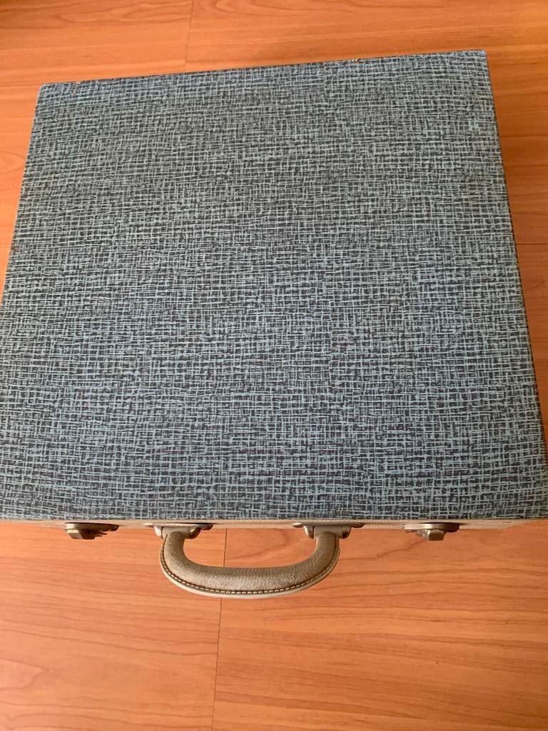 Vintage LP Koffer - Stijlvolle Opbergoplossing voor Vinyl, Ophalen of Verzenden