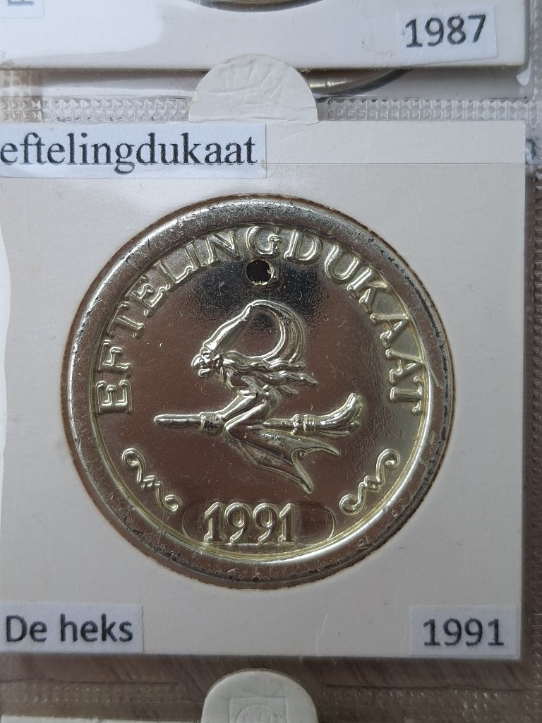 Efteling dukaat ezeltje strekje 1991, Verzamelen, Ophalen of Verzenden, Zo goed als nieuw, Overige typen