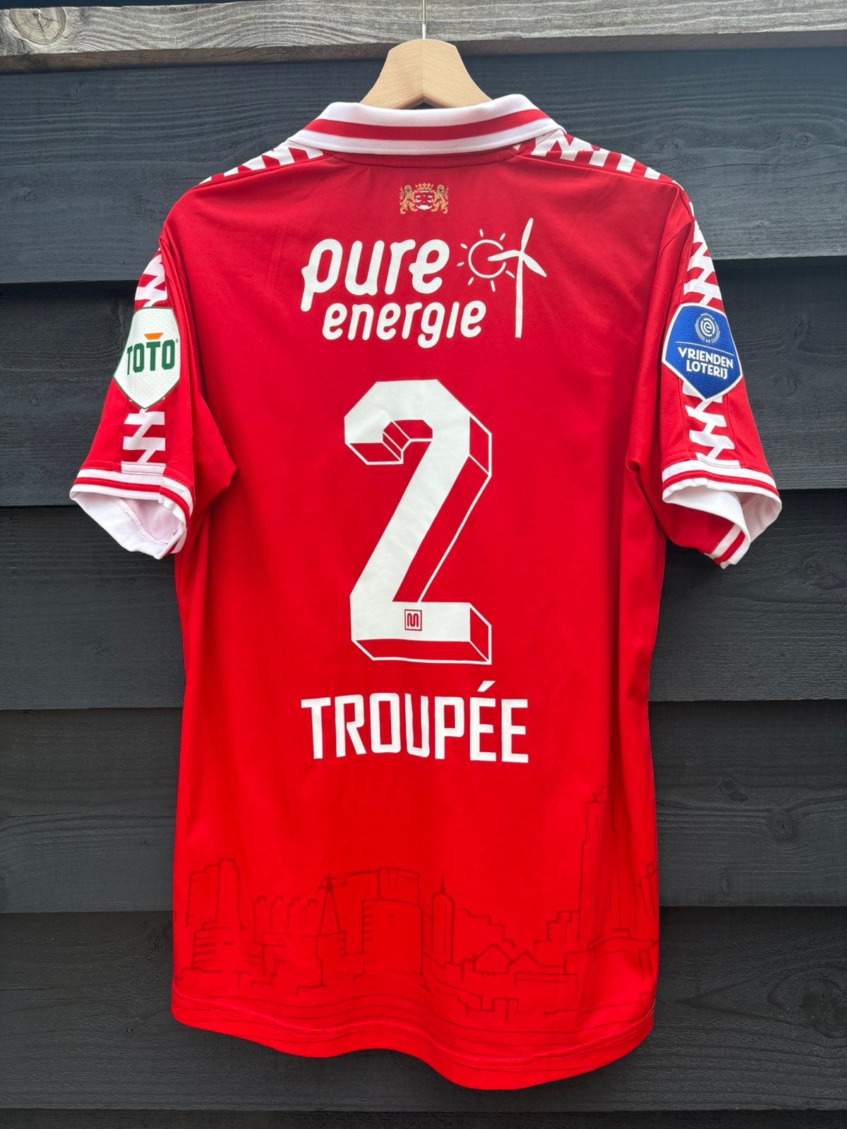 Matchworn Shirt FC Twente Giovanni Troupée, Ophalen of Verzenden, Zo goed als nieuw, F.C. Twente, Shirt