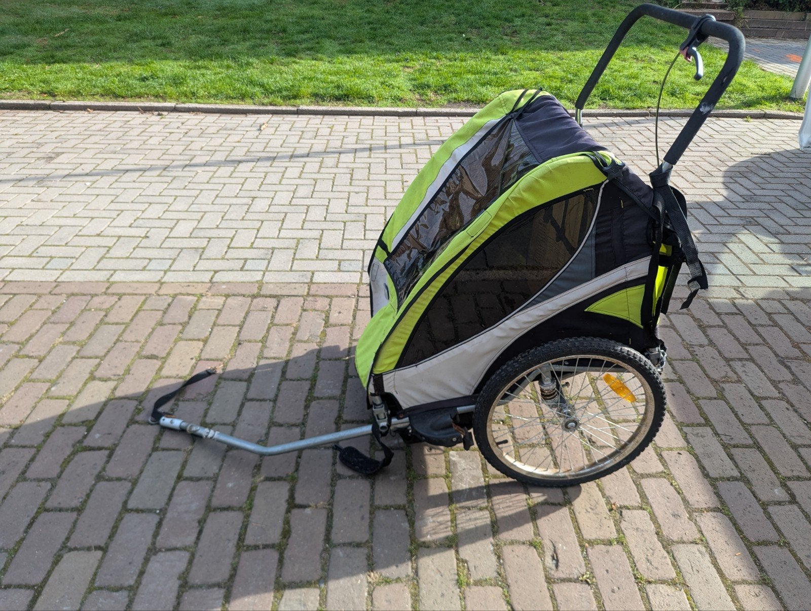 Fietskar/Wandelwagen - Gebruikt, werkt goed, riempjes nodig, Fietsen en Brommers, Ophalen of Verzenden