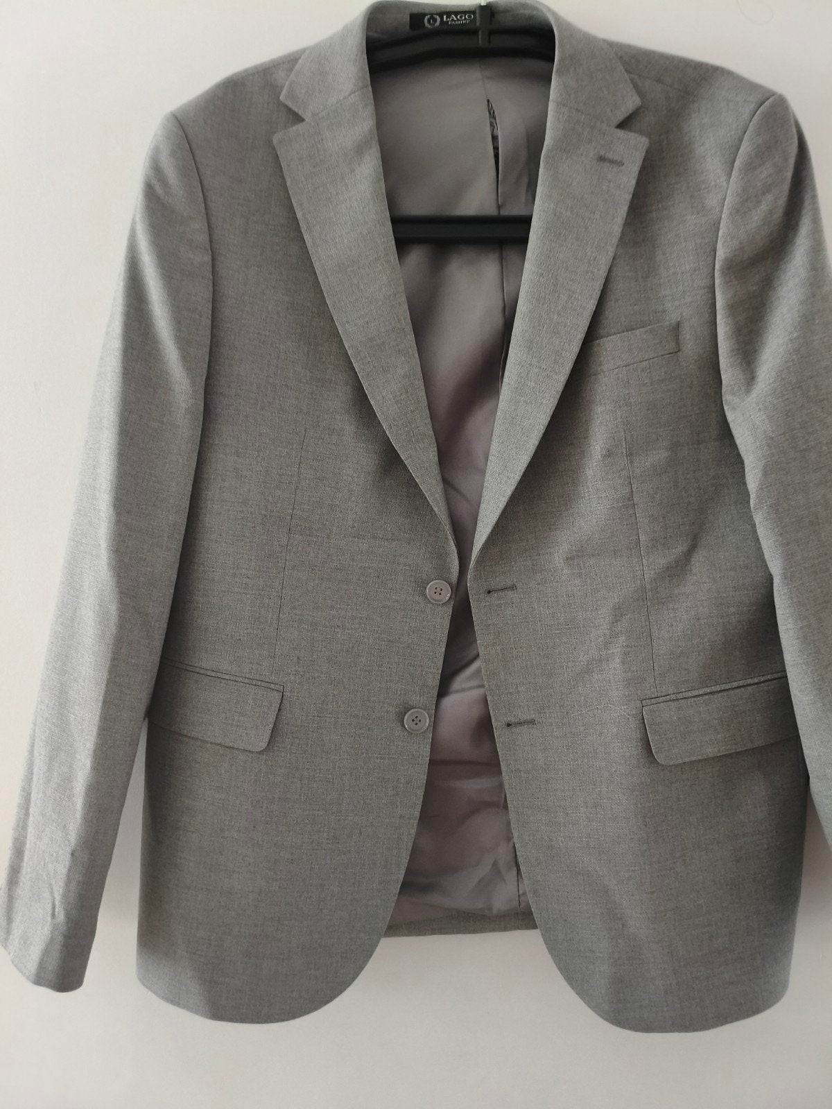 Lagos Slimfit Colbert Maat 54 Grijs, Maat 52/54 (L), Lagos, Ophalen of Verzenden, Zo goed als nieuw