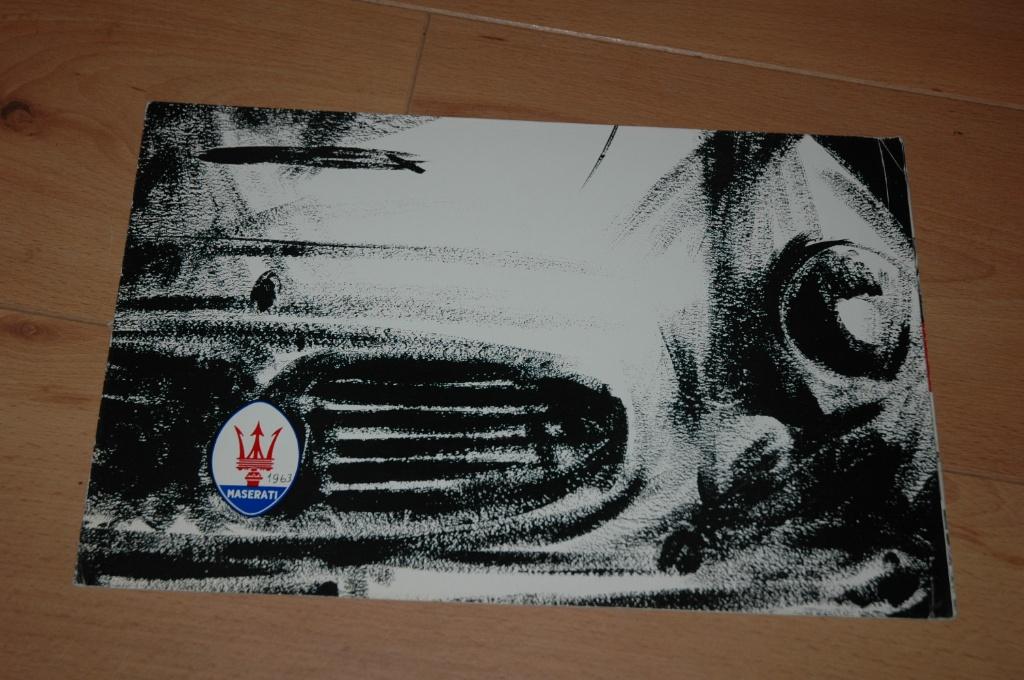 Maserati 3500 GT uit 1961  -  Folder - Brochure, Gelezen, Maserati, Ophalen of Verzenden, Overige merken