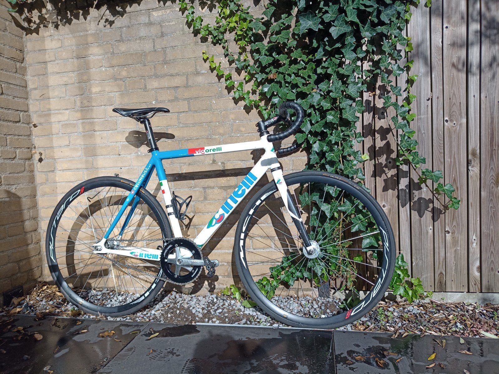 Cinelli Vigorelli baanfiets, maat 52-53, Overige merken, Gebruikt, Velgrem, 49 tot 53 cm