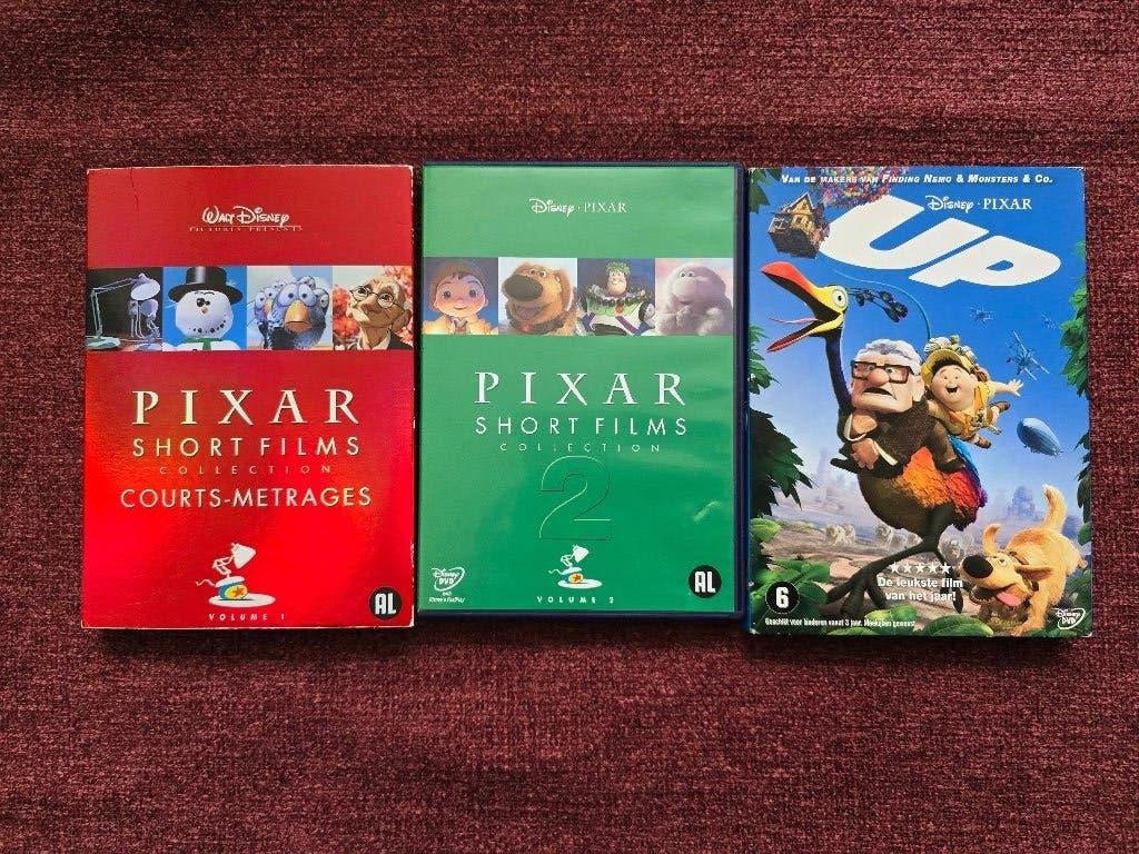 3 Pixar titels - Up / Short Films 1 & 2 - animatie € 12.50, Tekenfilm, Ophalen of Verzenden, Zo goed als nieuw, Alle leeftijden