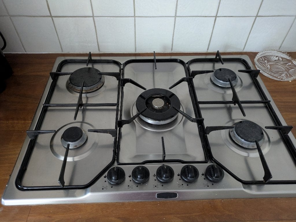 Gratis EEG inbouw gaskookplaat, Witgoed en Apparatuur, Ophalen, Gebruikt, Inbouw, Gas