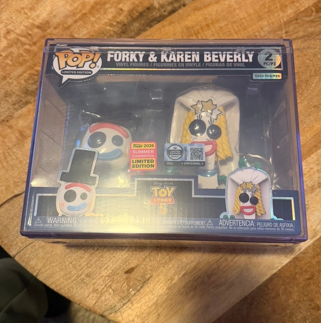 Funko Pop! Forky & Karen Beverly 2-pack - Limited Edition, Ophalen of Verzenden, Nieuw