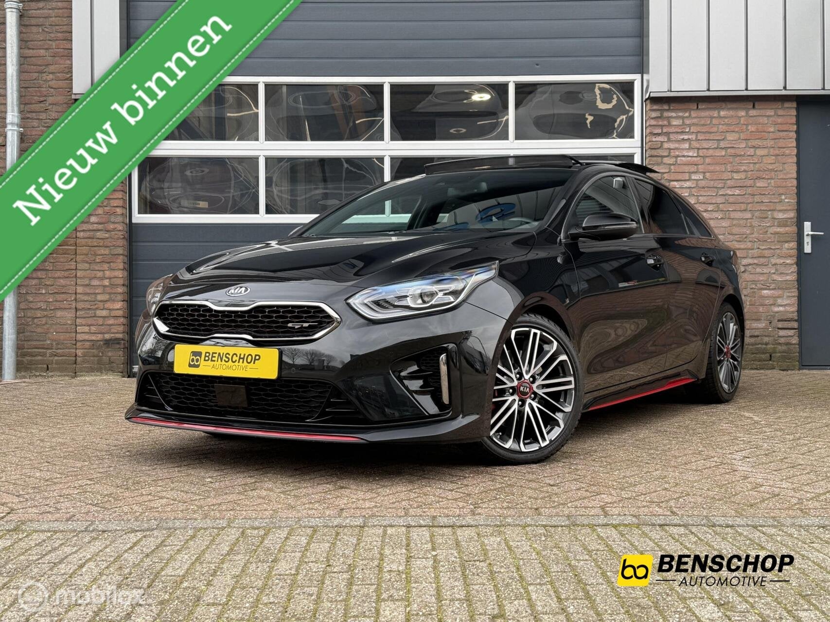 Kia ProCeed 1.6 T-GDI GT Schuifdak Alcantara ACC Navi Carpla, 15 km/l, Zwart, Leder, 204 pk