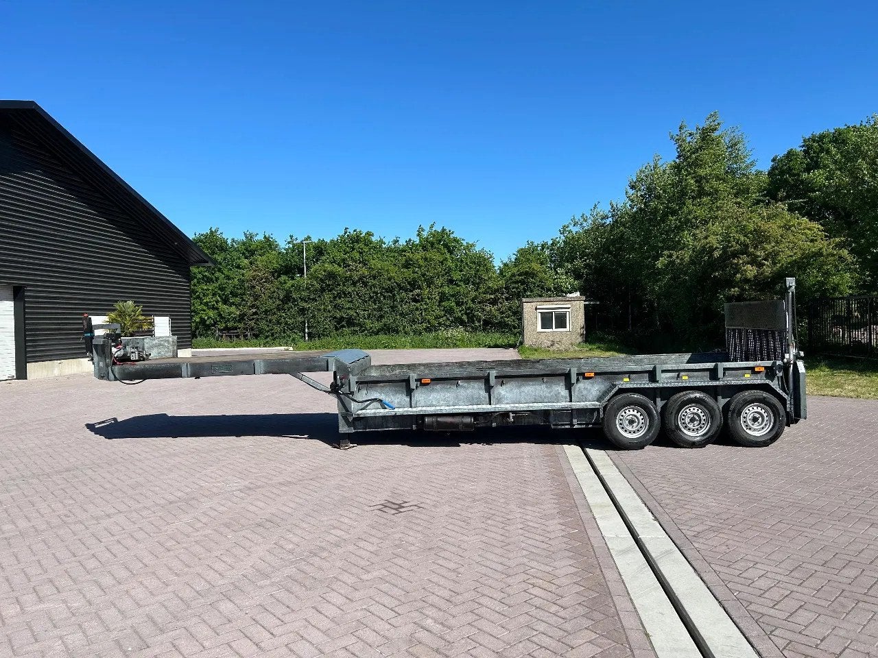 VELDHUIZEN Be oplegger 7.2 ton kuip dieplader (bj 1999), Overige brandstoffen, Wit, Origineel Nederlands, Bedrijf