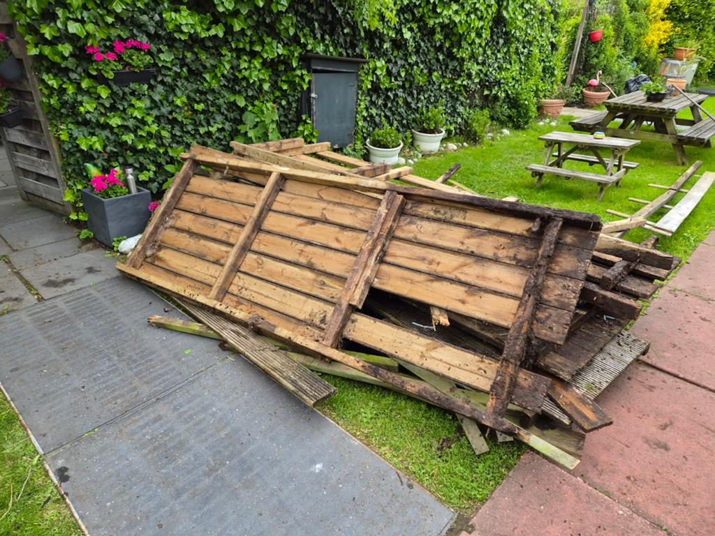 Gratis af te halen flonderdelen, Ophalen of Verzenden, Gebruikt, Hout
