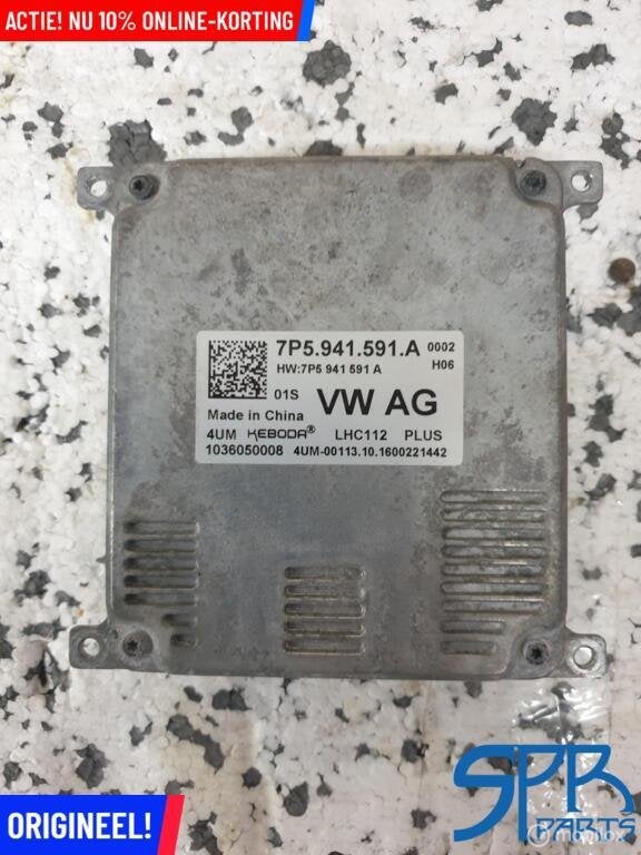 GOLF 7 7.5 FACELIFT LED module BALLAST STARTER 7P5941591A, Auto-onderdelen, Gebruikt, Volkswagen, Ophalen of Verzenden, Volkswagen