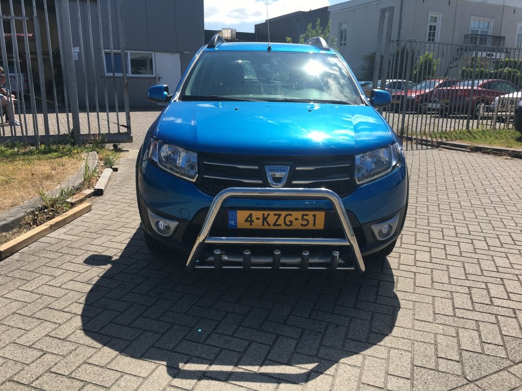 Dacia Sandero Pushbar Bullbar met carterbescherming