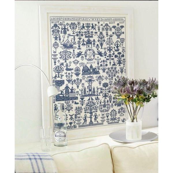 Borduurpakket Merklap Anno 1830 Sampler blue 399440, Geen, Geen, Nieuw, Ophalen of Verzenden