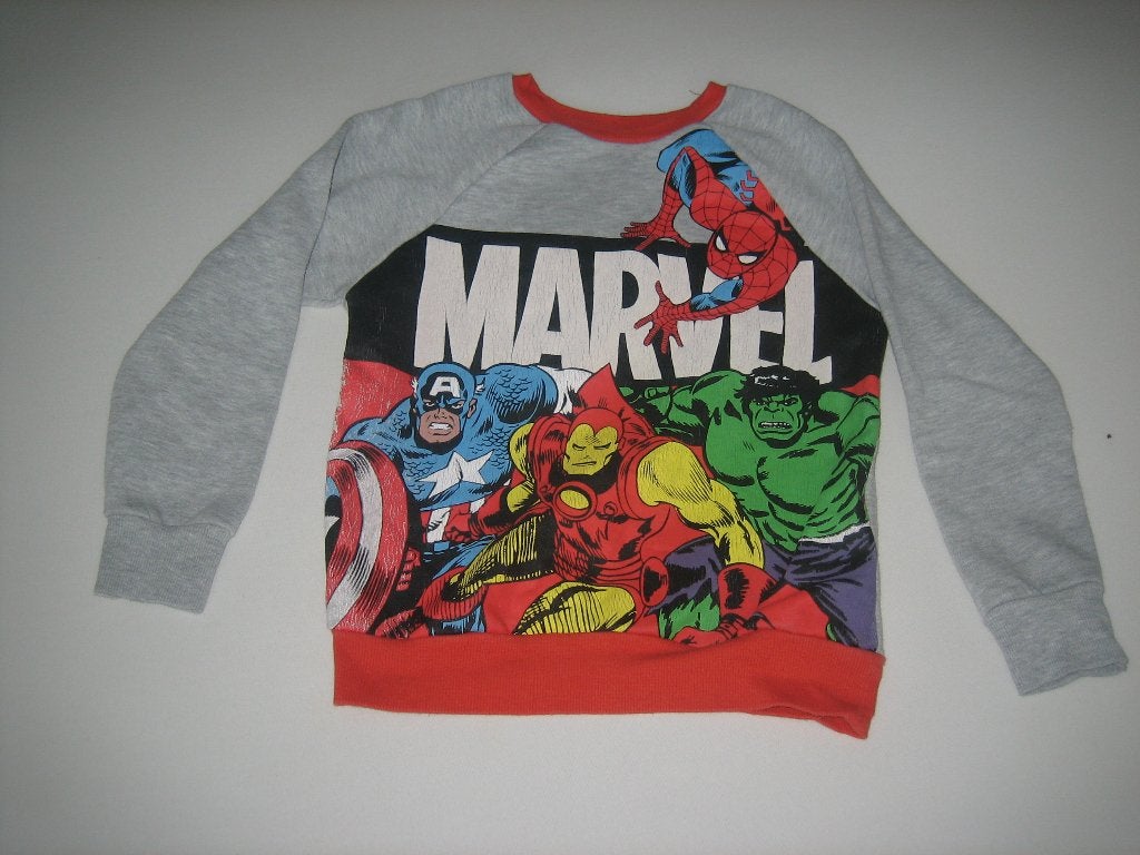sweater met Spiderman van Marvel maat 110-116, Gebruikt, Jongen of Meisje, Trui of Vest, Ophalen of Verzenden