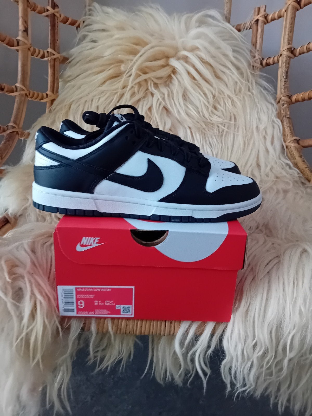 Nike Dunk Low Retro "Panda", Kleding | Heren, Schoenen, Zwart, Nike, Nieuw, Ophalen of Verzenden