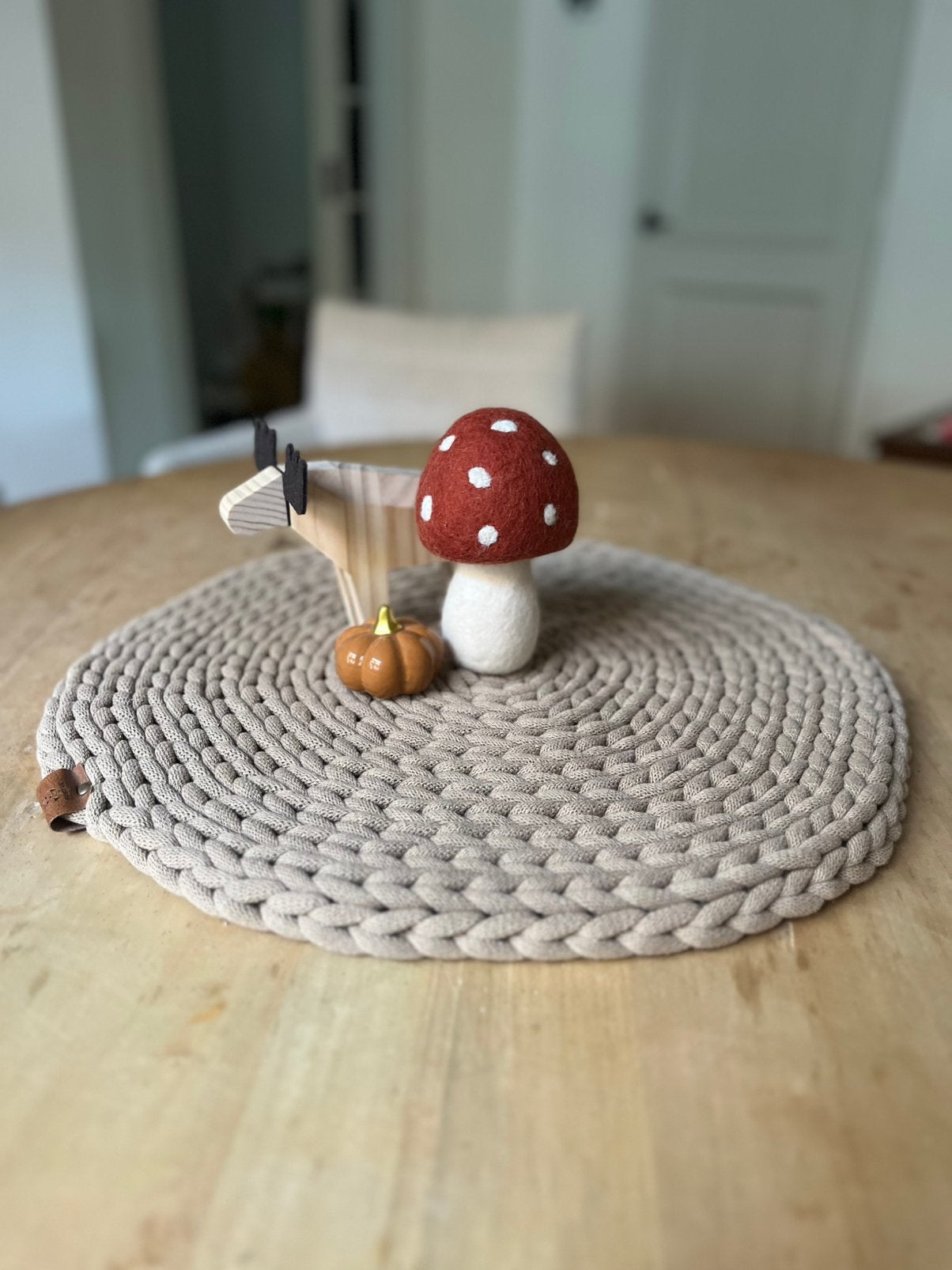 Tafellegger rond | scandi | herfst | handgemaakt, Ophalen of Verzenden, Nieuw