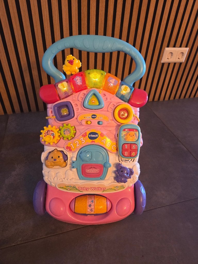 Loopwagen vtech, Kinderen en Baby's, Speelgoed | Vtech, Ophalen, Zo goed als nieuw, 6 maanden tot 2 jaar